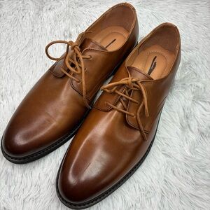 Express Classic Brown Leather Oxford Lace Up Men's Dress Shoes Size 11 New